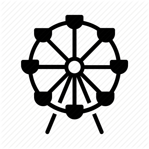 512x512 Fair, Ferris, Giant, London Eye, Theme Park, Wheel Icon