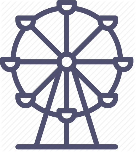 459x512 Ferris, Park, Wheel Icon