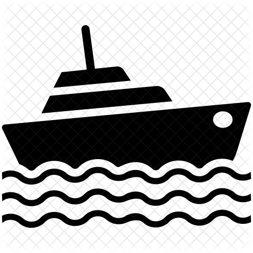 512x512 Boat Icon Of Glyph Style