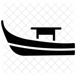 256x256 Ferry Boat Icon Of Glyph Style