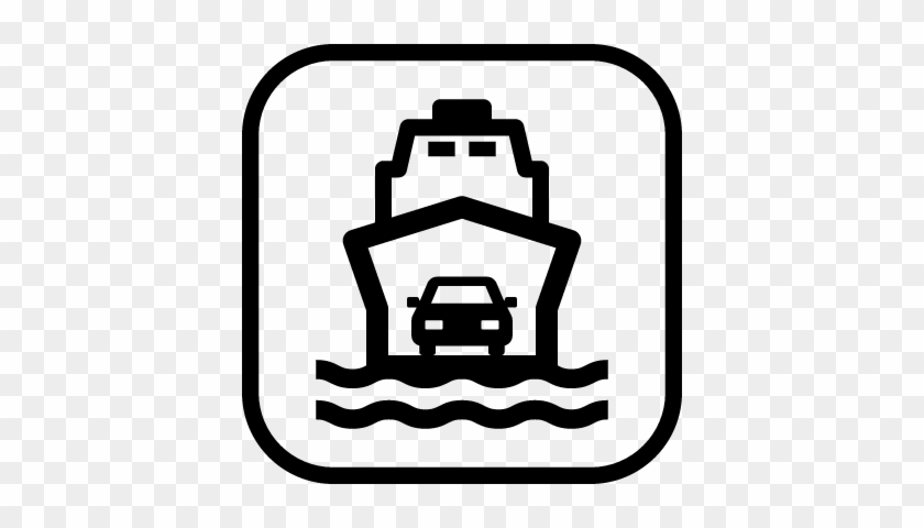 840x480 Ferry Carrying Cars Vector