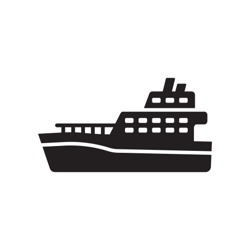 512x512 Boat, Ferry, Ship, Train, Transport, Transportation Icon Free