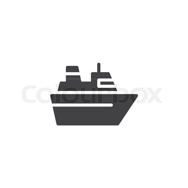 800x800 Sea Ferry Vector Icon Filled Flat Stock Vector Colourbox