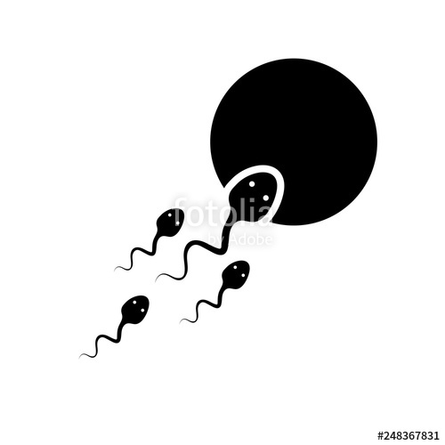 500x500 Fertility Icon Isolated On White Background Stock Image