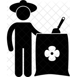256x256 Fertilizer Icon Of Glyph Style
