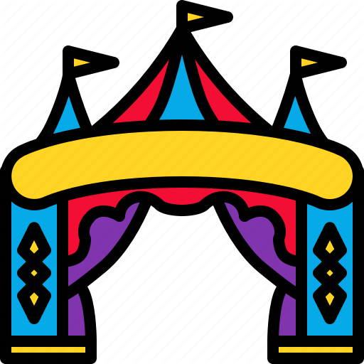 512x512 Carnival, Circus, Entertainment, Entrance, Festival Icon