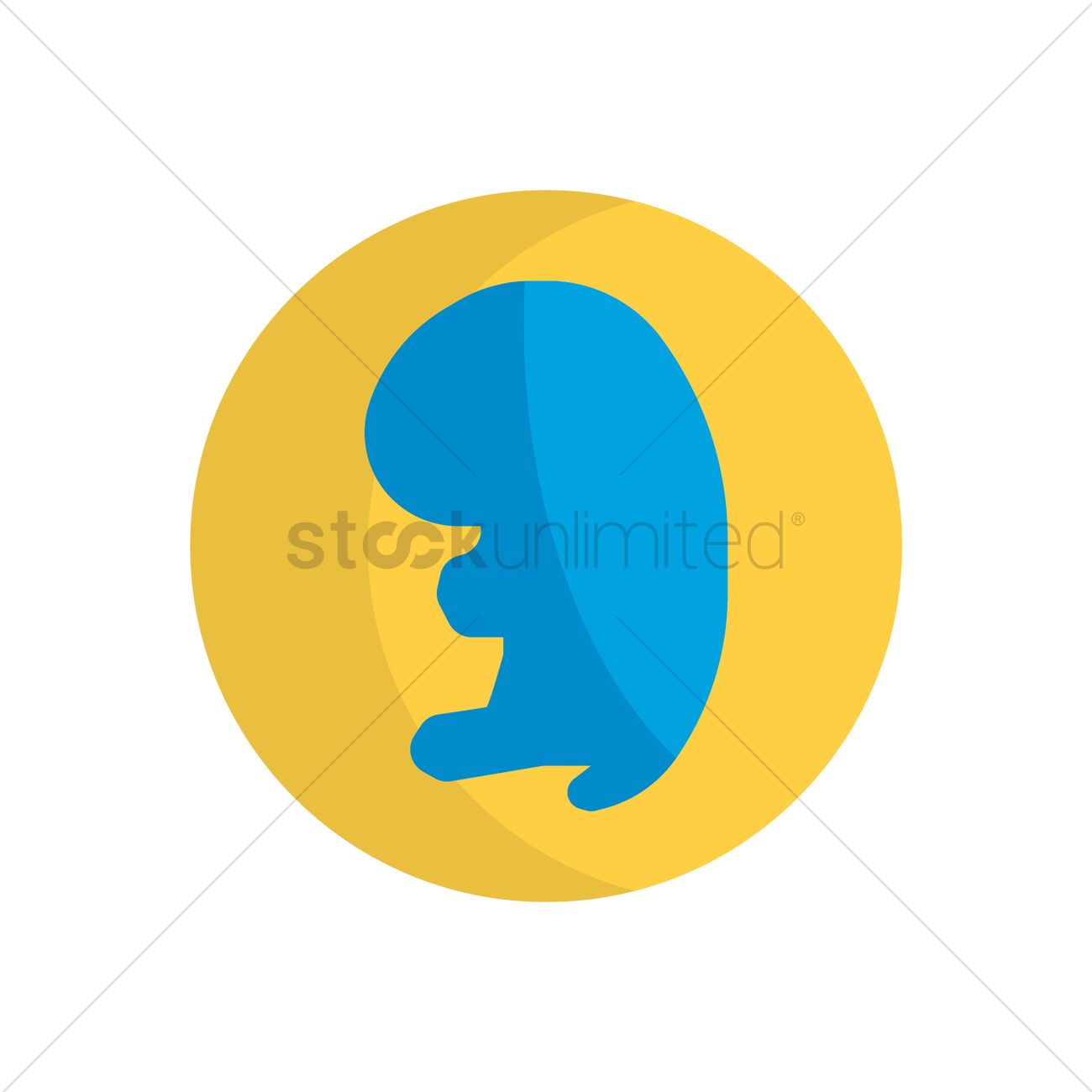 1300x1300 Fetus Icon Vector Image