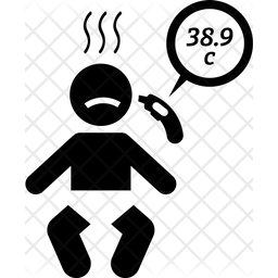 256x256 Baby Fever Icon Of Glyph Style