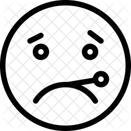 256x256 Fever Icon Of Line Style