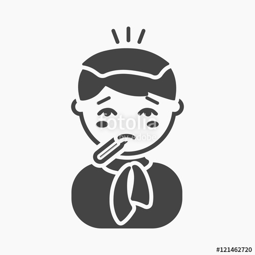 500x500 Fever Icon Simple Single Sick Icon From The Big Ill, Disease