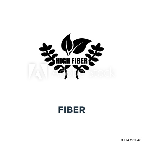500x500 Fiber Icon Fiber Concept Symbol Design, Vector Illustration