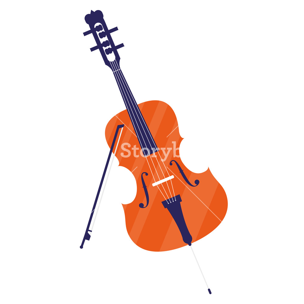 1000x1000 Fiddle Instrument Musical Icon Vector Illustration Design Royalty