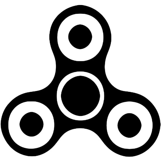 550x550 Fidget Spinner Icon Poster