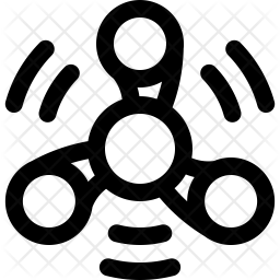 256x256 Fidget Spinner Icon Of Line Style