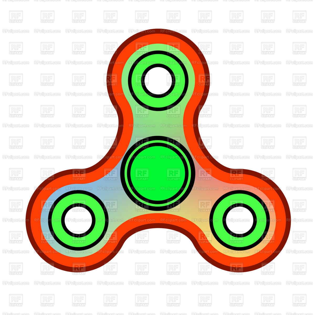 1200x1200 Fidget Finger Spinner Icon Isolated On White Background Vector