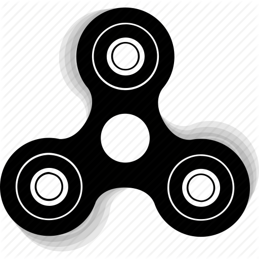 512x512 Bar, Fidget Spinner, Hand, Movement, Spin, Tribar Icon