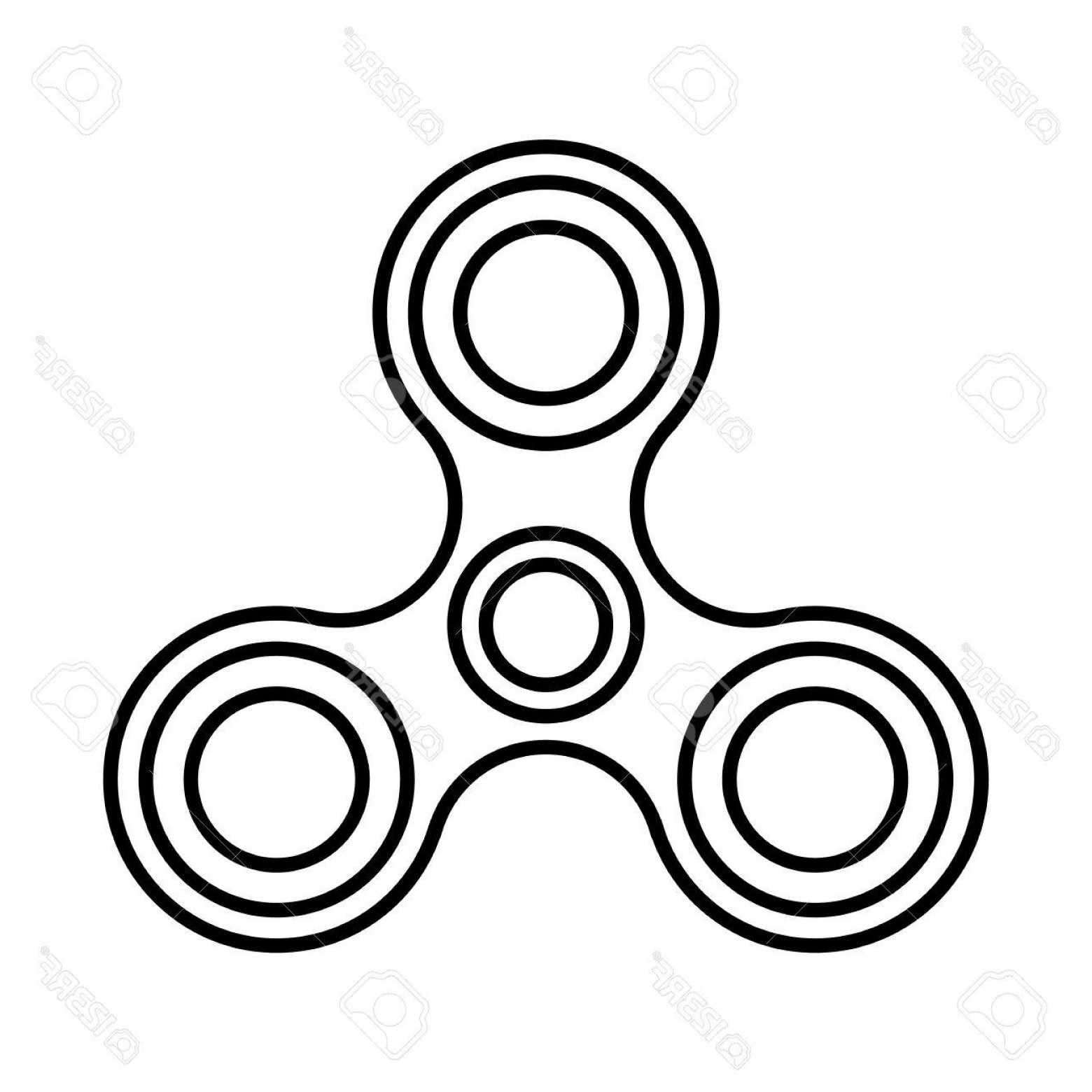 1560x1560 Photostock Vector Hand Spinner Isolated On White Background Vector