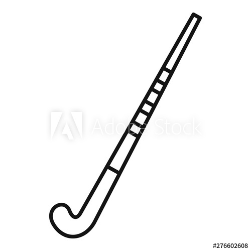 500x500 Field Hockey Stick Icon Outline Field Hockey Stick Vector Icon