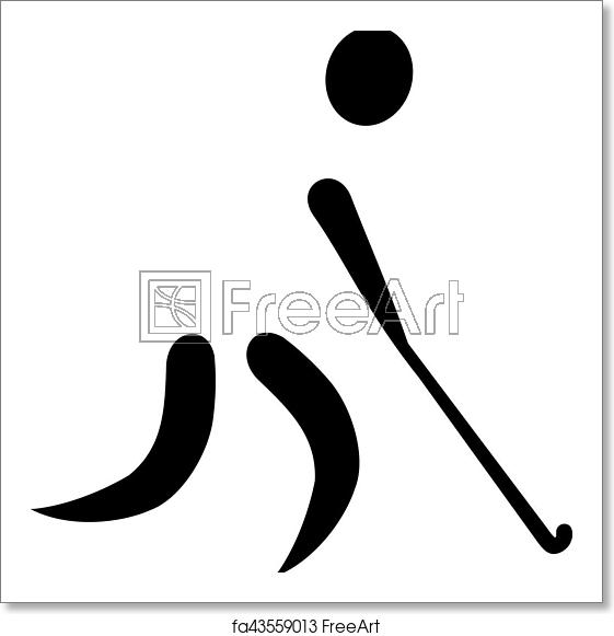 561x581 Free Art Print Of Field Hockey Icon Freeart