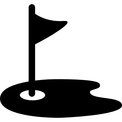 512x512 Golf Flag And Field Icons Free Download