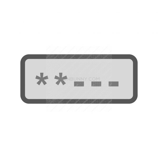 600x600 Password Field Greyscale Icon