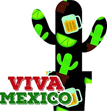 425x444 Viva Mexico Fiesta Pattern Silhouette Cartoon Icon