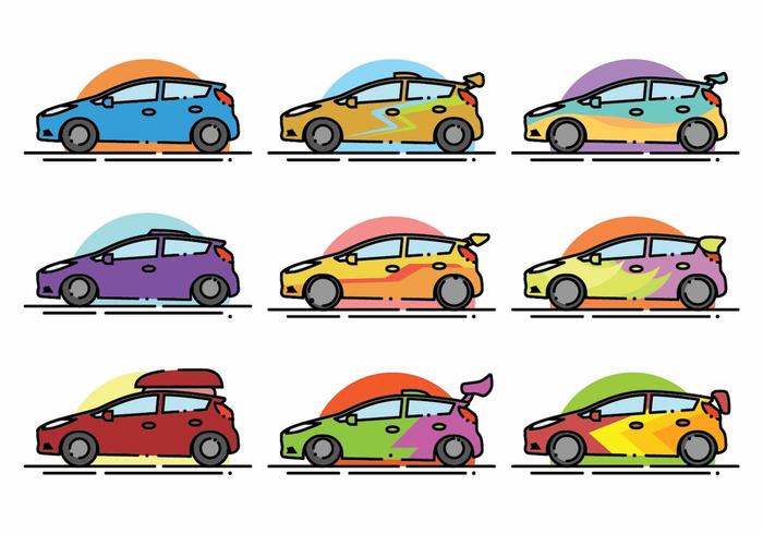 700x490 Minimalist Ford Fiesta Icon Set