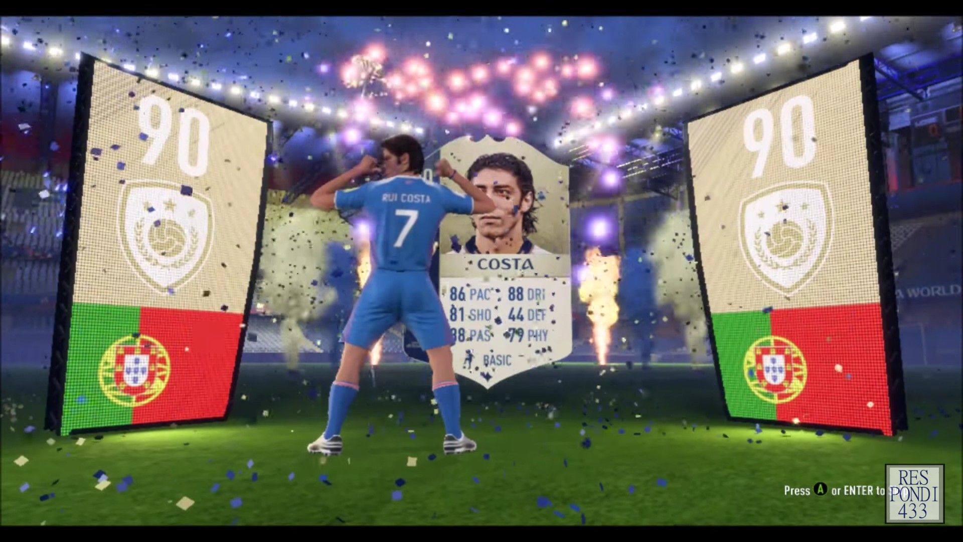 1920x1080 Rui Costa Portugal Icon Legend Fifa World Cup Squad Pack Opener