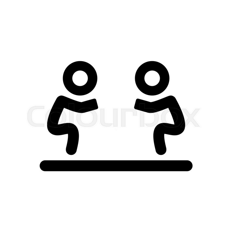 800x800 Fight Icon Isolated Human Silhouettes Stock Vector Colourbox