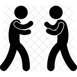 256x256 Ready To Fight Icon Of Glyph Style