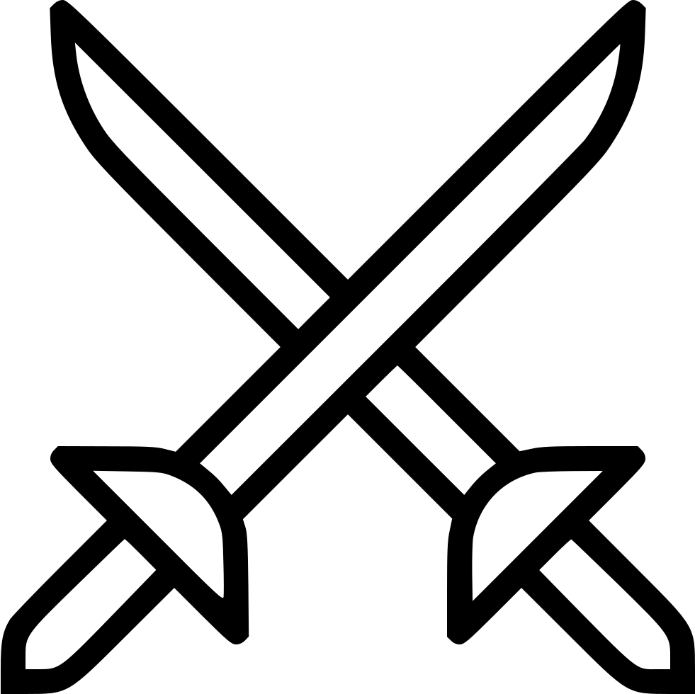 981x980 Sword Fight Fighting Ammunition Weapon Png Icon Free Download