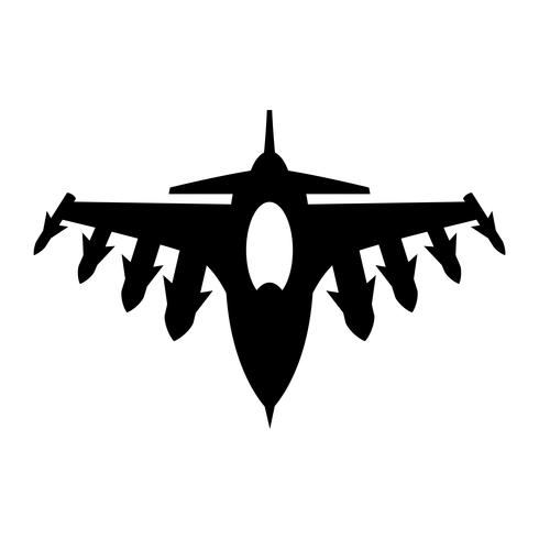 490x490 Fighter Jet Vector Icon