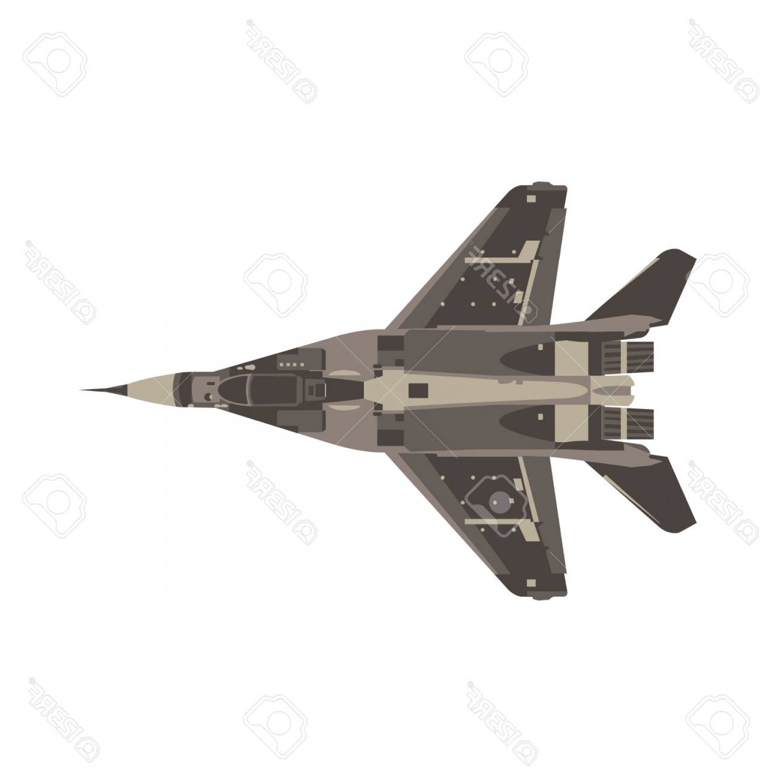 1560x1560 Photostock Vector Vector Fighter Jet Flat Icon Isolated Military