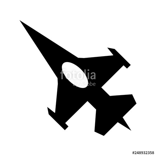 500x500 Vector Fighter Jet Icon Stock Image And Royalty Free Vector
