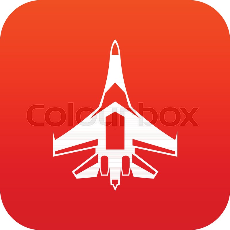 Jet Fighter Plane Icon Digital Red For Stock Vector Colourbox 800x800 Jet Fighter Plane Icon Digital Red For Stock Vector Colourbox