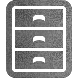 256x256 Custom Color Filing Cabinet Icon