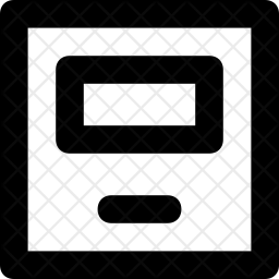 256x256 Cabinet Icon Of Line Style