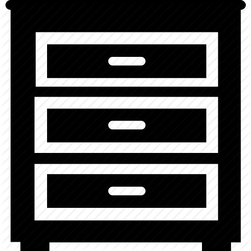 512x512 Bureau, Cabinet, Chest Drawer, Drawers, Filing Cabinet Icon