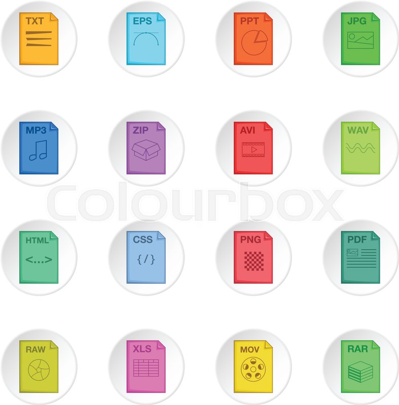 787x800 Extension Icons Set Cartoon Stock Vector Colourbox