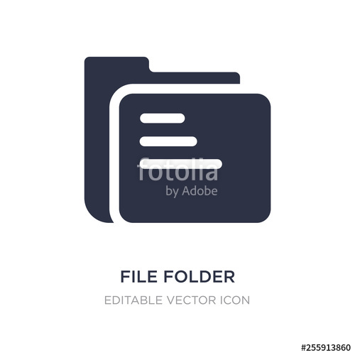 500x500 Folder Icon On White Background Simple Element Illustration