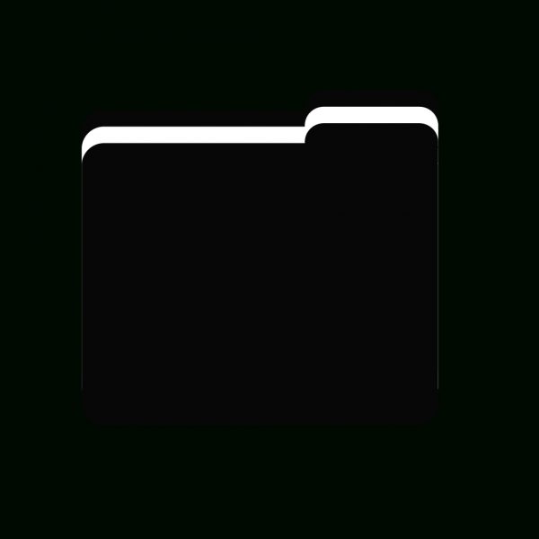 File, Folder Icon With Black Folder Icon Png 600x600 File, Folder Icon With Black Folder Icon Png