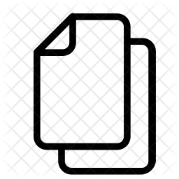 256x256 Copy Icon Of Line Style