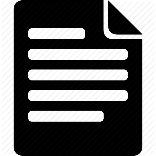 512x512 New File, Text Icon