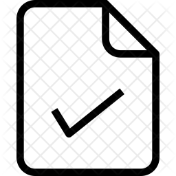 256x256 Check Icon Of Line Style