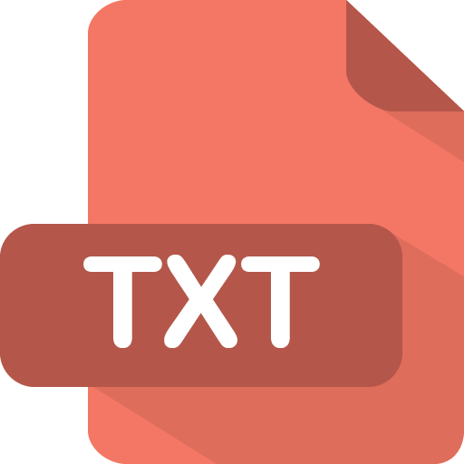512x512 Txt Icon Flat Type Iconset Pelfusion