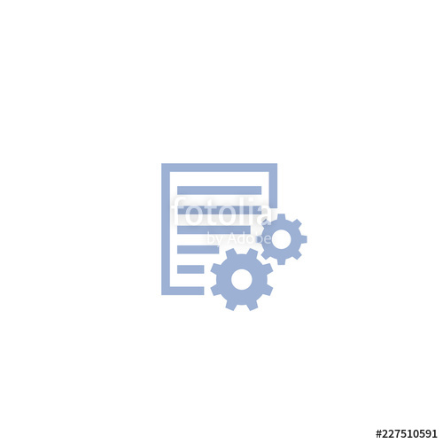 500x500 Settings Icon On White Stock Image And Royalty Free Vector