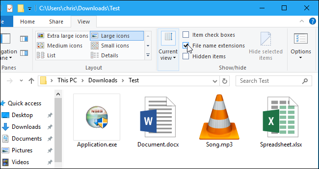 How To Make Windows Show Extensions 650x345 How To Make Windows Show Extensions