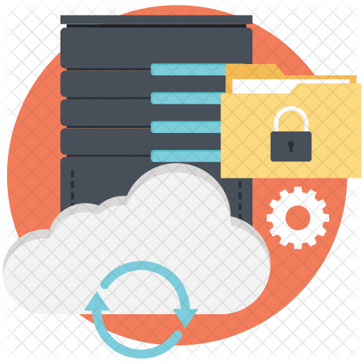 512x512 Synchronize Server Icon Of Flat Style