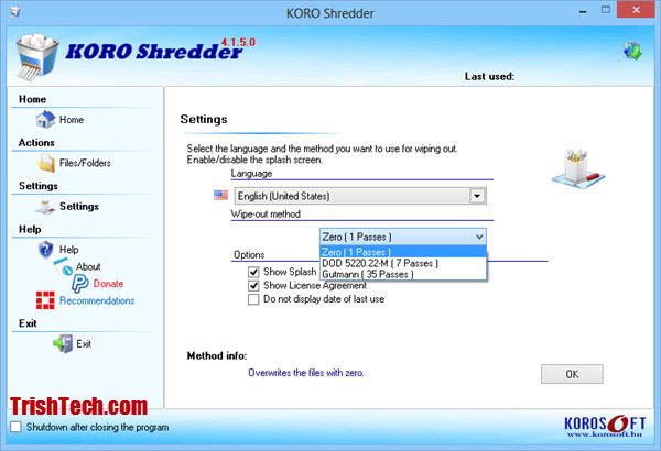 600x410 Koro Shredder Is Simple Shredder For Windows