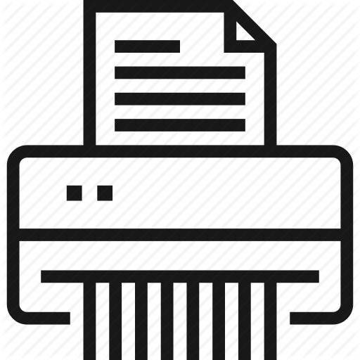 512x512 Delete, Device, Document, File, Office, Paper, Shredder Icon